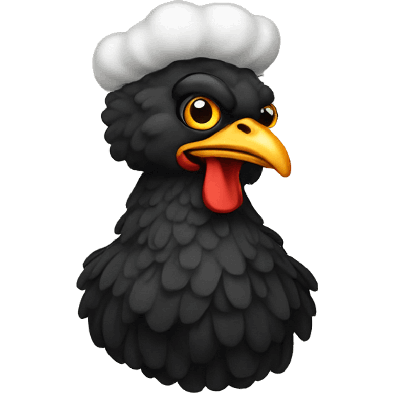 Black fried chicken emoji