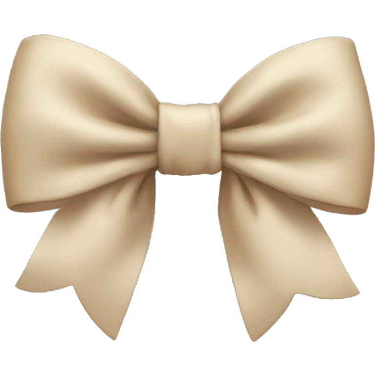 Beige bow emoji