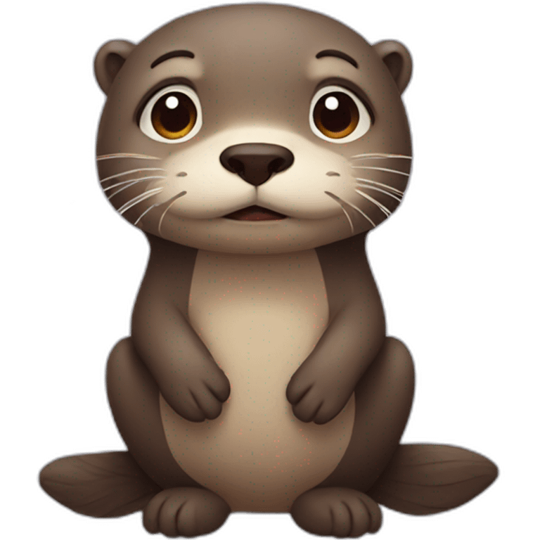 sad otter emoji