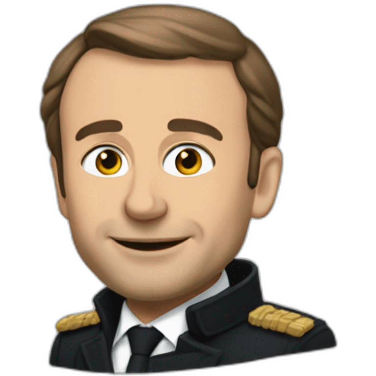 macron déguisé emoji