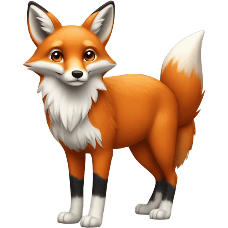 Fox drawing emoji