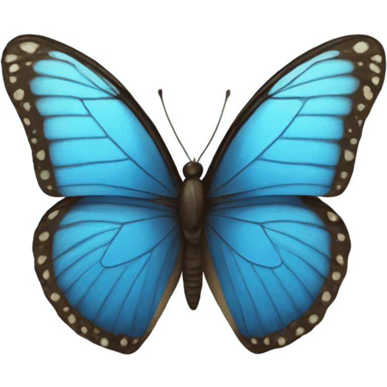 Blue butterfly emoji