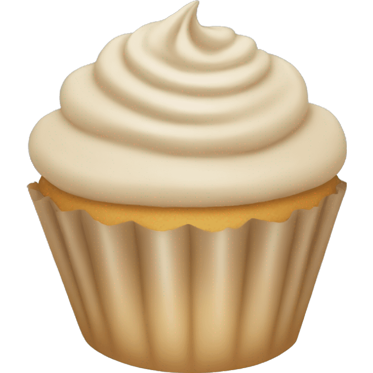 Beige cupcake emoji