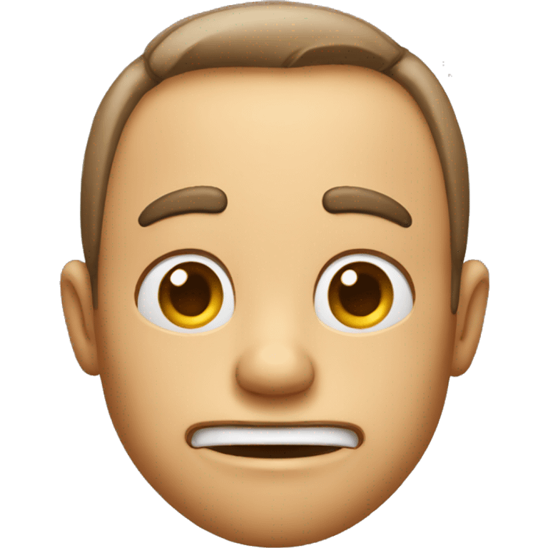 big-eared man grimacing emoji