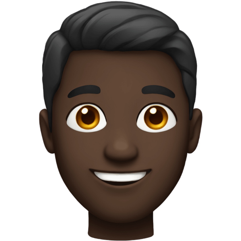 smiling dark-skinned male portrait emoji