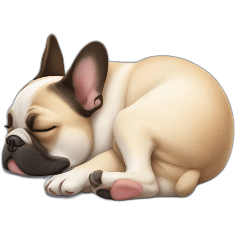 FRENCH BULLDOG SLEEPING emoji