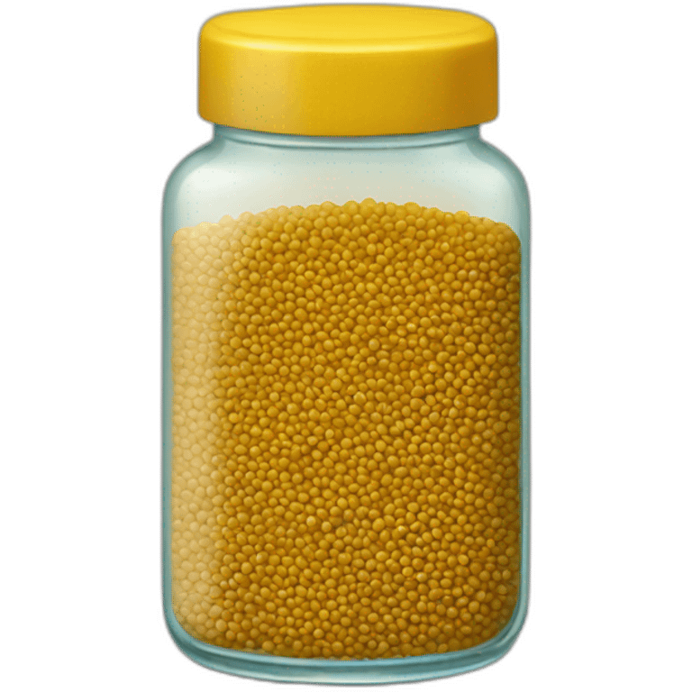 mustard seeds in a short jar emoji