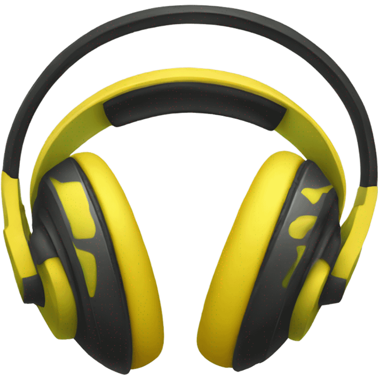 yellow hulk ear headphones emoji