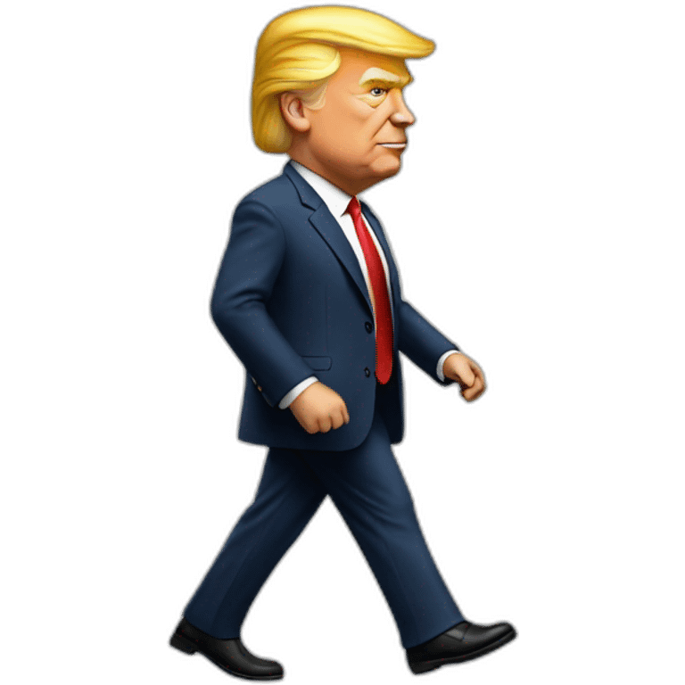 Trump walking emoji