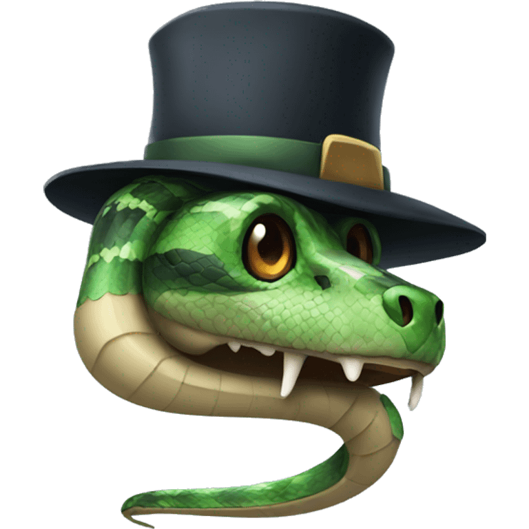 snake in a hat  emoji