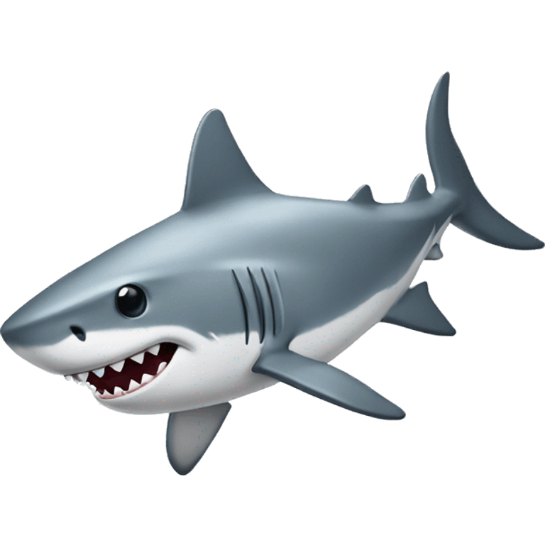 Shark with white coat emoji