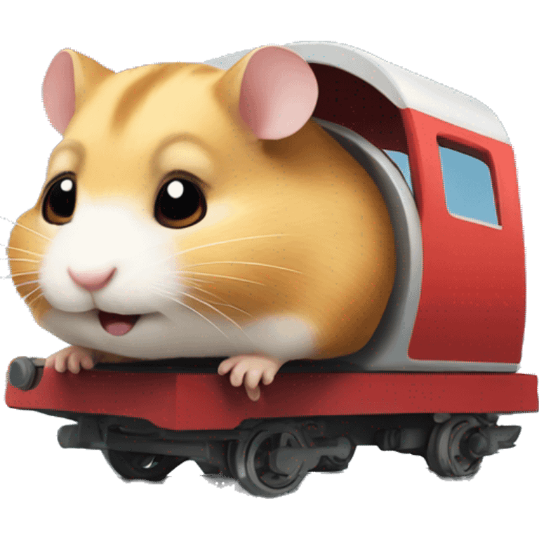 hamster on a train emoji