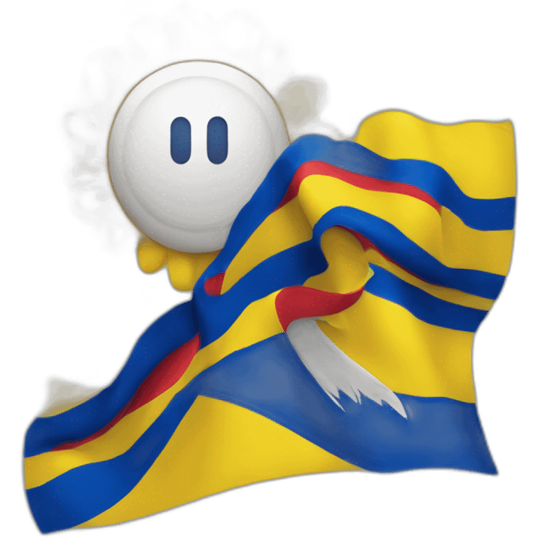 Yo de 63 años con la bandera de Colombia emoji