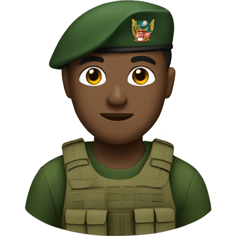 soldier in a green beret emoji