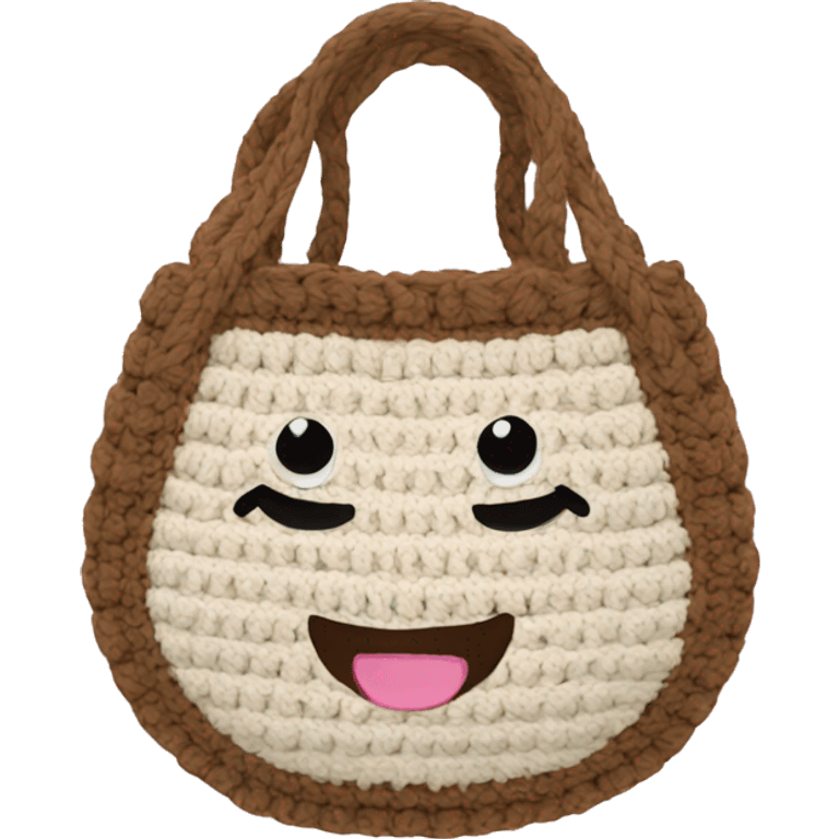 Crochet bag emoji