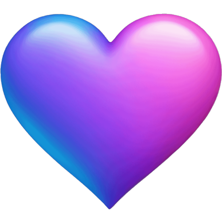 Pink purple blue heart emoji