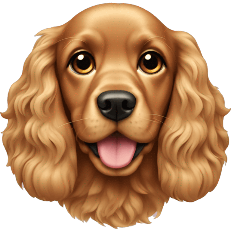 Golden cocker spaniel emoji