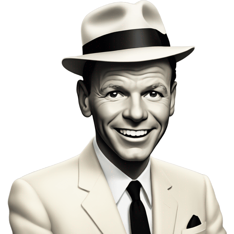 the singer in the 1960s: Frank Sinatra emoji