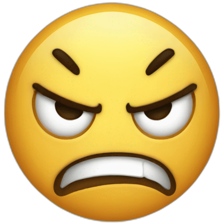 angry Face Spot on the floor emoji