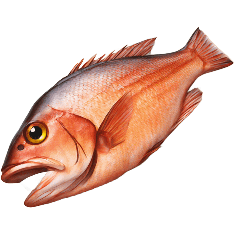 grilled red snapper emoji