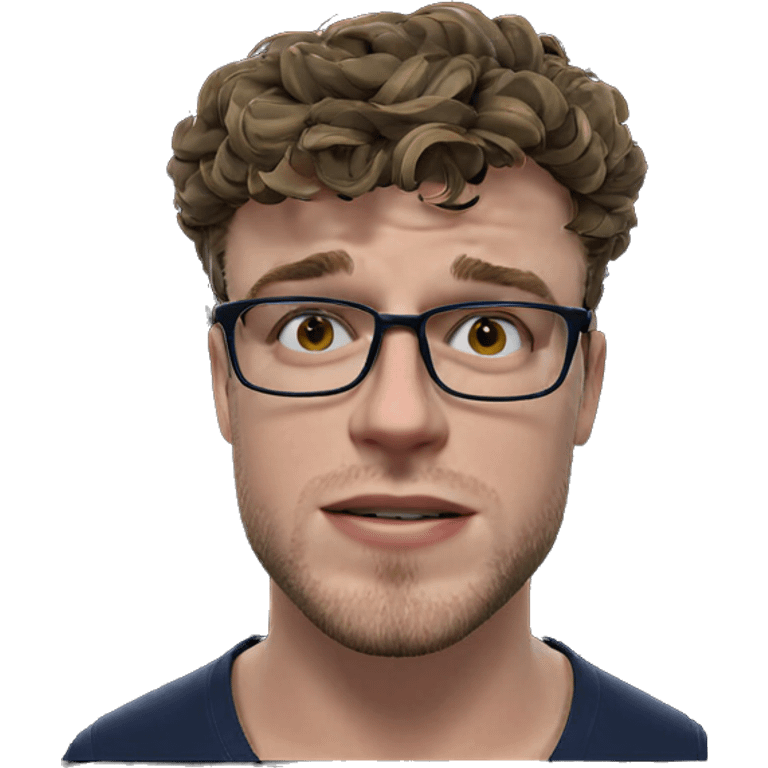 male portrait with glasses emoji