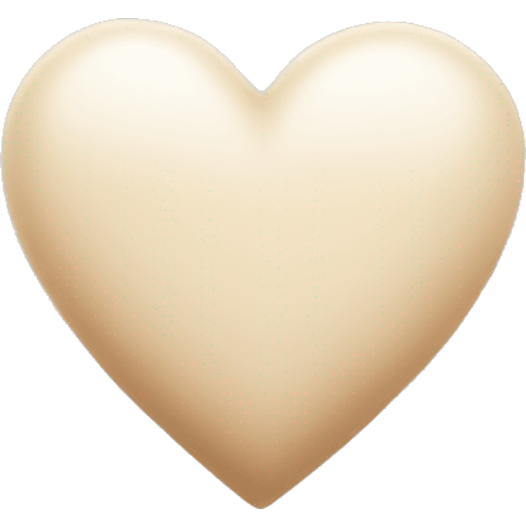 beige and white mix colour heart with little stars  emoji