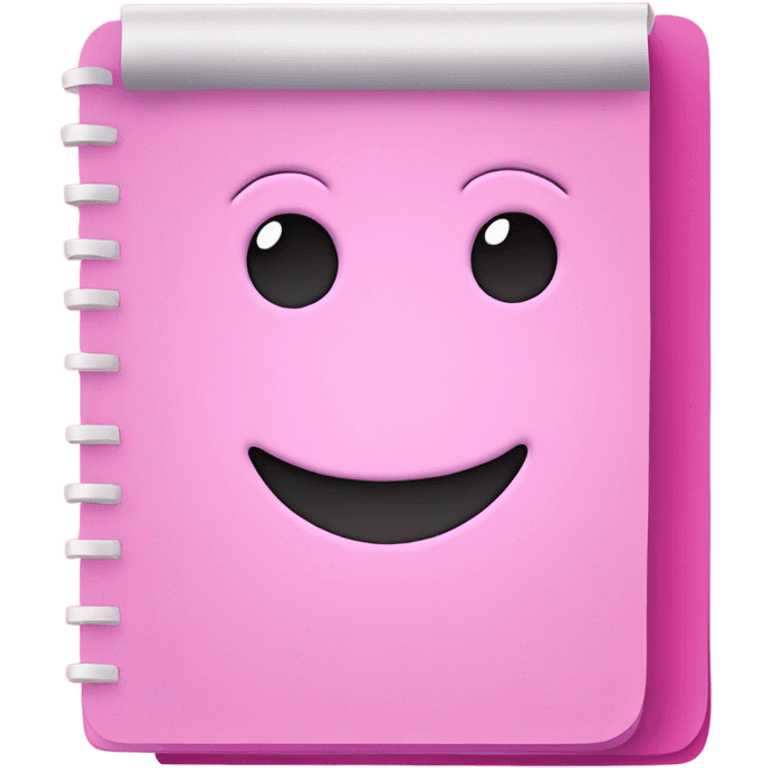 Pink notepad  emoji