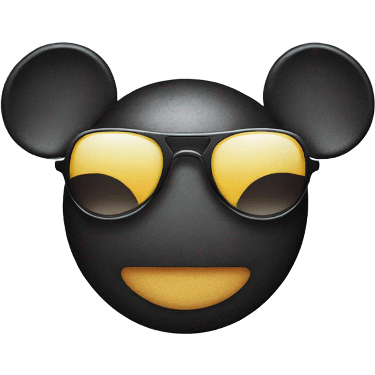 mickey mouse face with sunglasses emoji