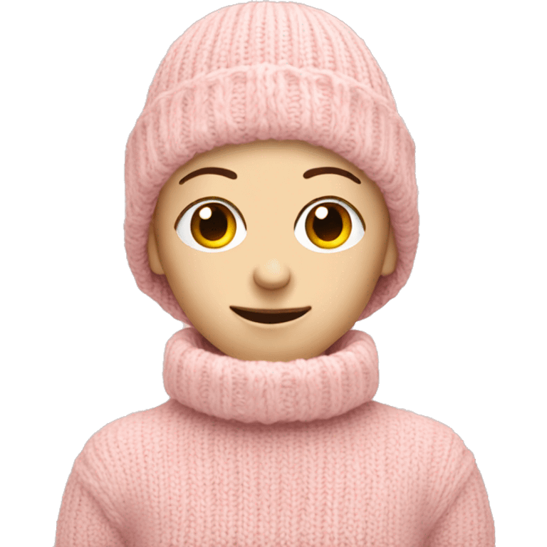 pale pink knitted jumper emoji