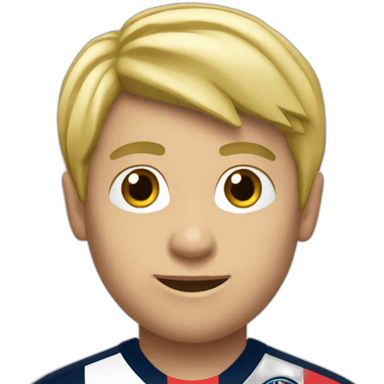 Garçon blond au PSG emoji