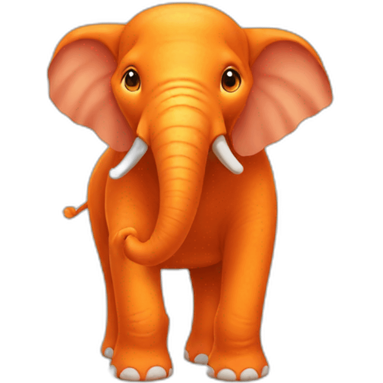 Orange elephant emoji