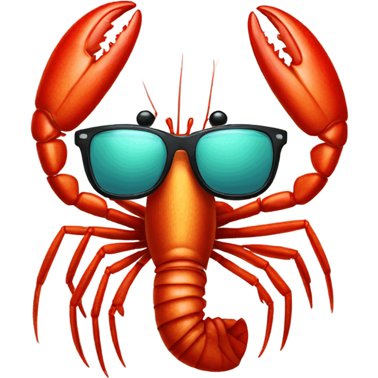 Lobster with sunglasses emoji