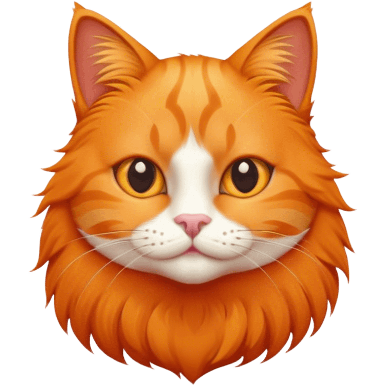 Cute orange cat emoji