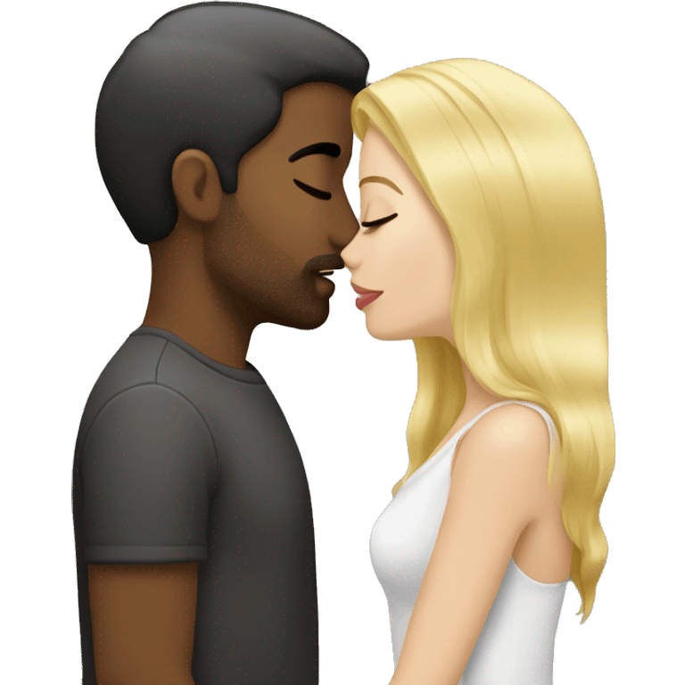 blond-hair-woman-and-dark-hair-man-kisses emoji