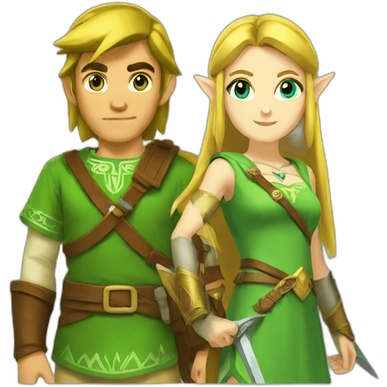 link and zelda emoji