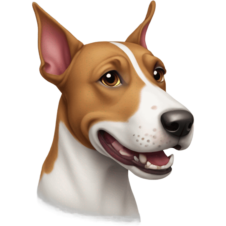 Dog red bull terrier  emoji