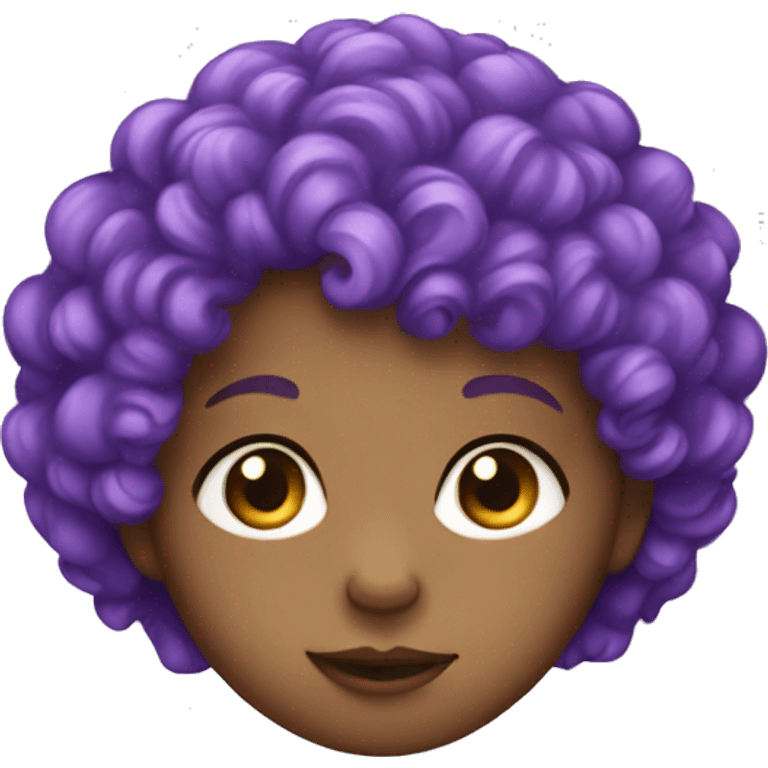 baby purple curly hair  emoji