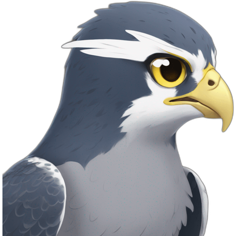 Peregrine falcon anime emoji