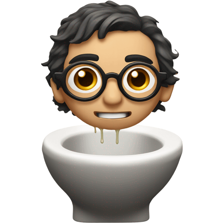 Harry Potter on the toilet emoji