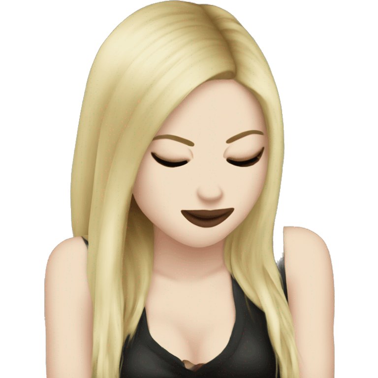 avril lavigne kiss emoji