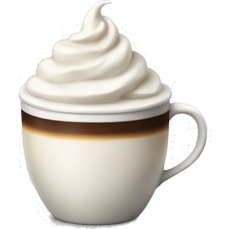 Coffee with whipped cream  emoji