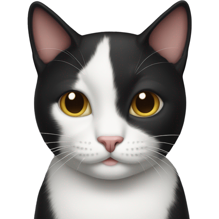 Tuxedo cat emoji