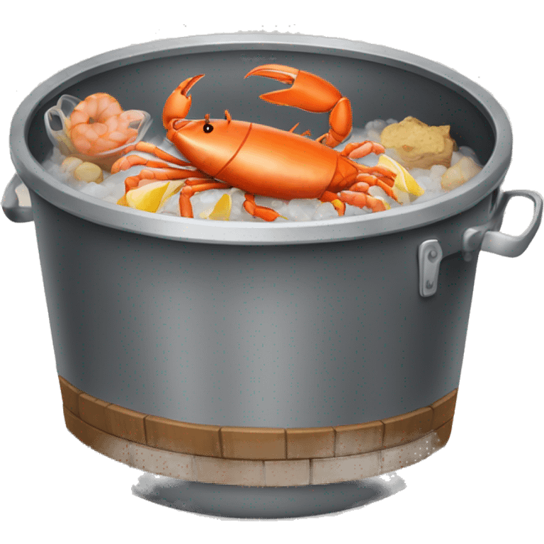 Seafood boil tub emoji