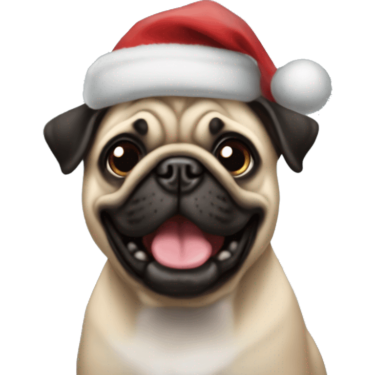 Jingle bells and pug emoji