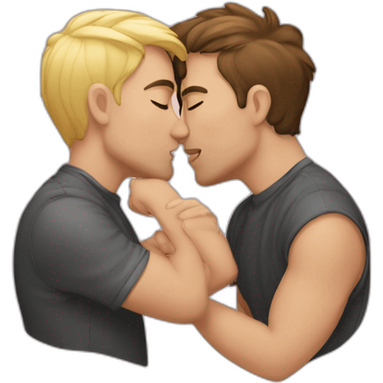 gay people kissing emoji