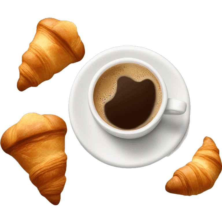 Coffee and Croissants  emoji