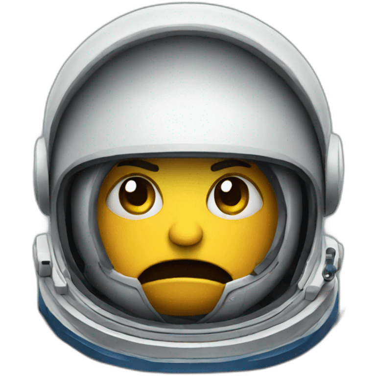 angry astronaut emoji