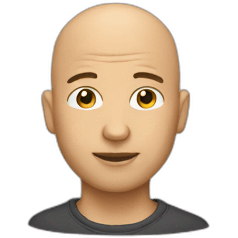 Bald designer emoji