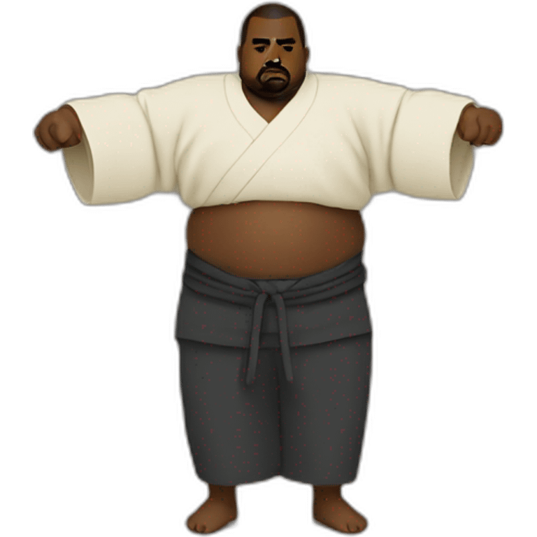 Kanye does sumo emoji