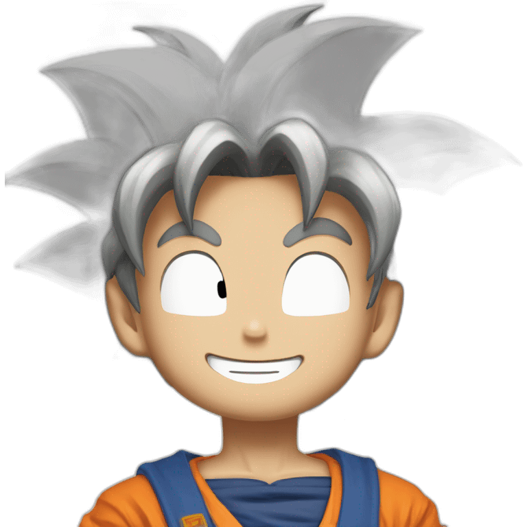 Goku smilling emoji